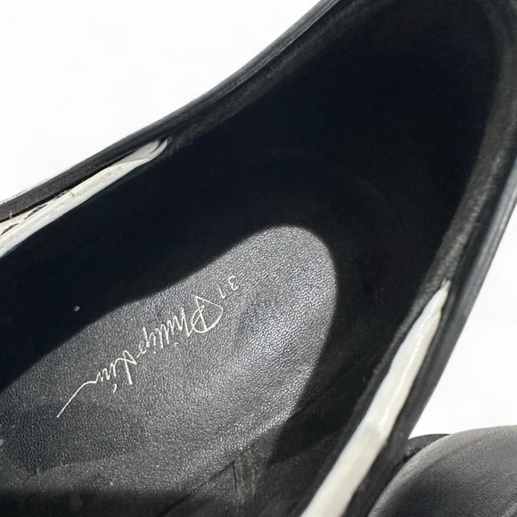 $595 3.1 Phillip Lim White/Black Leather Brogue Creeper Flats Sz 41 - Picture 2 of 10